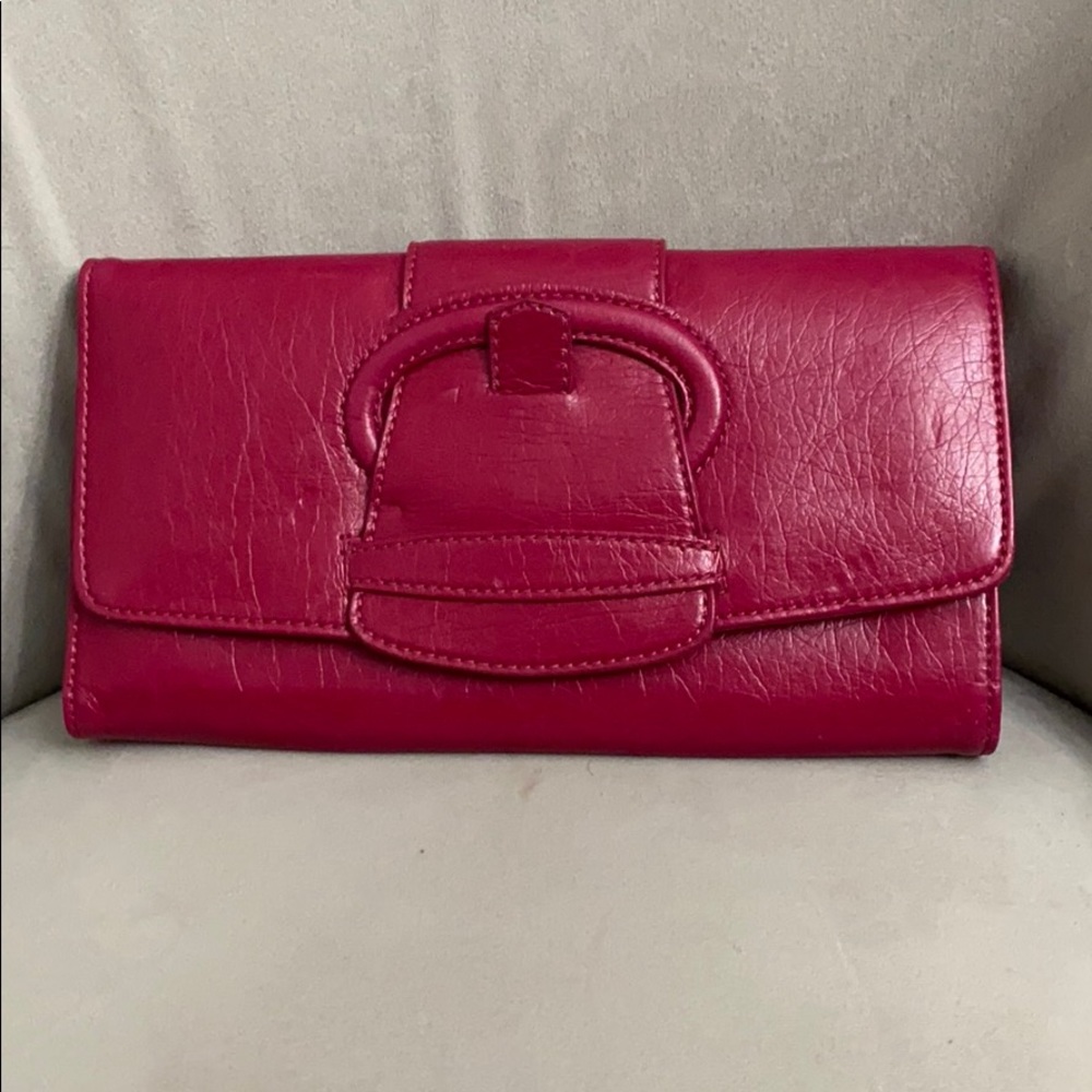 Mellite Bianco Leather Clutch / Hand Purse
